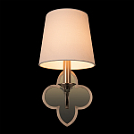 Бра с белым текстильным абажуром и фигурным основанием с зеркальной вставкой Vitorino варинант исполнения - 25 | Loft Concept в Кирове