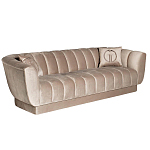 Диван трехместный велюровый серый Island of Comfort варинант исполнения - 1 | Loft Concept в Кирове