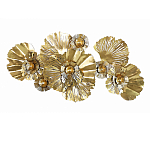 Панно настенное Blank Sheet Golden Flower варинант исполнения - 1 | Loft Concept в Кирове