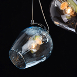 Люстра каскадная с 5-ю разноцветными стеклянными плафонами Kaleido варинант исполнения - 6 | Loft Concept в Кирове