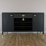 Комод-буфет Elsa Dreams Black с открытыми полками   варинант исполнения - 6 | Loft Concept в Кирове