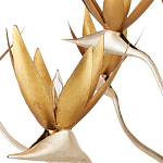 Люстра с плафонами в виде цветов Golden Bird of Paradise варинант исполнения - 1 | Loft Concept в Кирове