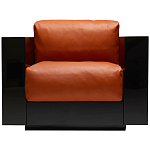 Дизайнерское кожаное кресло Poltronova Saratoga Armchair варинант исполнения - 1 | Loft Concept в Кирове