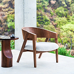 Приставной столик из массива дерева Walnut варинант исполнения - 10 | Loft Concept в Кирове