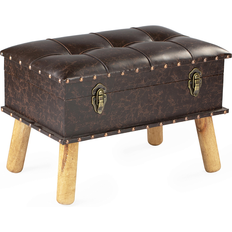 Пуф Leather Chest Коричневый Пуф Leather Chest Коричневый в Кирове | Loft Concept