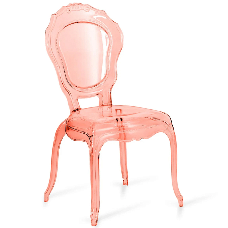 Прозрачный стул розовый LOUIS GHOST CHAIR Pink Розовый Прозрачный стул розовый LOUIS GHOST CHAIR Pink Розовый в Кирове | Loft Concept