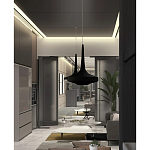 Подвесной вязаный черный светильник «Лампа Марракеша» варинант исполнения - 4 | Loft Concept в Кирове