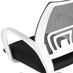 Офисное кресло с основанием из белого пластика Desk chairs Black варинант исполнения - 7 | Loft Concept в Кирове