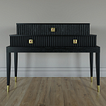 Премиальная Консоль с тремя ящиками Elsa Dreams Black варинант исполнения - 3 | Loft Concept в Кирове