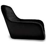 Барный стул вращающийся со спинкой и подлокотниками Douglas Rhombus Черный Велюр варинант исполнения - 2 | Loft Concept в Кирове