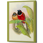 Постер на холсте с изображением птиц Blooming Birds Poster варинант исполнения - 6 | Loft Concept в Кирове