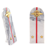Сувенир Погон МВД из натурального камня мрамор Souvenir Epaulets варинант исполнения - 2 | Loft Concept в Кирове