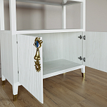 Стеллаж со стеклянными полками Elsa Dreams White варинант исполнения - 4 | Loft Concept в Кирове