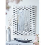 Прямоугольное зеркало с инкрустацией раковинами устриц Mother оf Pearl Facets варинант исполнения - 6 | Loft Concept в Кирове