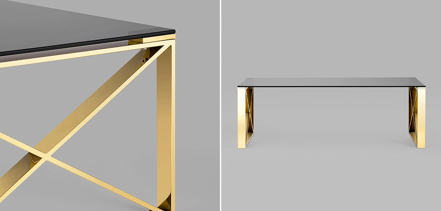 Столик кофейный Lannes Collection Gold Столик кофейный Lannes Collection Gold - Loft-Concept в Кирове