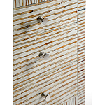 Тумбочка прикроватная Bogense Bone Inlay Bedside Beige варинант исполнения - 3 | Loft Concept в Кирове