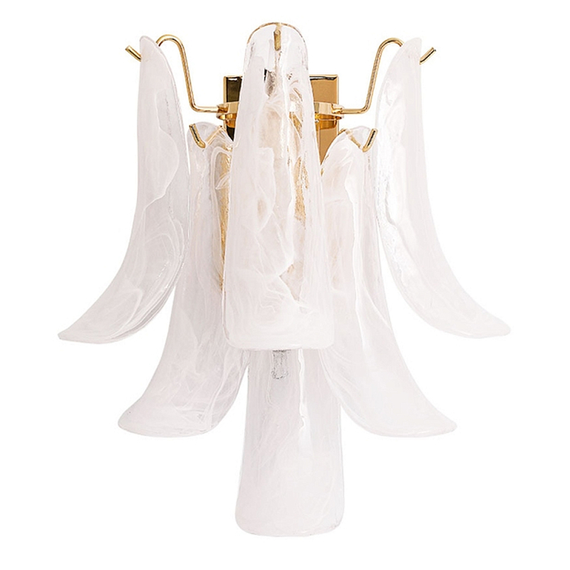 Настенный светильник Lamp Mirage Белый Золотой Настенный светильник Lamp Mirage Белый Золотой в Кирове | Loft Concept