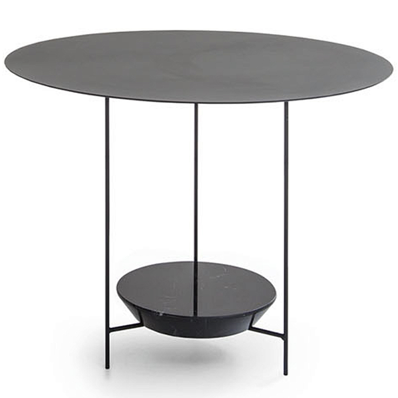Круглый кофейный стол PANNA COTTA Coffee Table Черный Круглый кофейный стол PANNA COTTA Coffee Table Черный в Кирове | Loft Concept