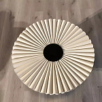 Дизайнерский журнальный стол круглый с фактурной столешницей Ifike варинант исполнения - 1 | Loft Concept в Кирове