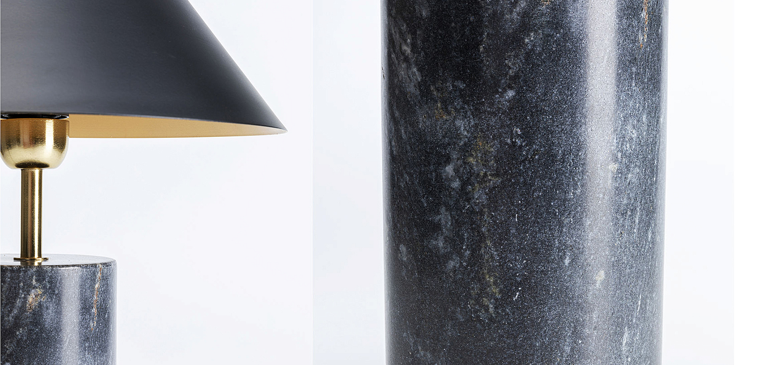 Настольная лампа из темно-синего мрамора - Loft-Concept в Кирове