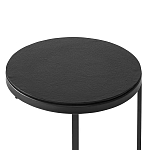 Кофейный столик круглый чёрный Compact Loft варинант исполнения - 3 | Loft Concept в Кирове
