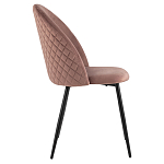 Мягкий стул в велюре пыльно-розового цвета Miruna Chair варинант исполнения - 5 | Loft Concept в Кирове