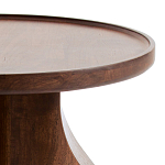 Круглый приставной стол из массива ореха Balu Wooden Side Table варинант исполнения - 3 | Loft Concept в Кирове