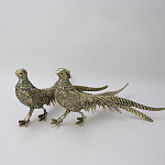Статуэтка бронзовая пара Фазаны золотые Bronze Birds варинант исполнения - 1 | Loft Concept в Кирове