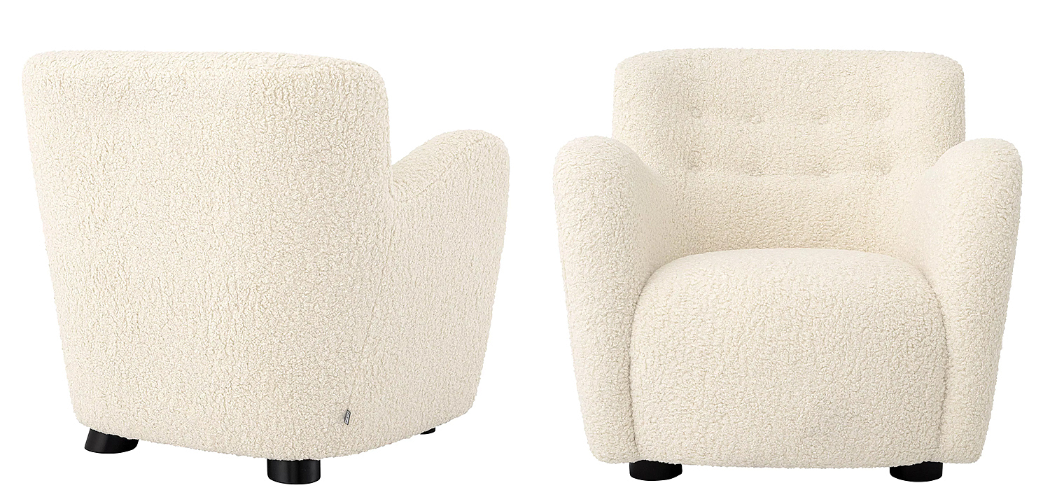 Кресло Eichholtz Chair Bixby White Кресло Eichholtz Chair Bixby White - Loft-Concept в Кирове