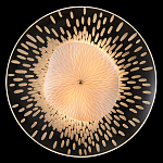 Бра с белым рельефным плафоном и стеклом с рисунком FLOW варинант исполнения - 1 | Loft Concept в Кирове