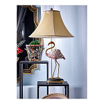 Настольная лампа с абажуром Розовый Фламинго Porcelain Flamingo Lamp варинант исполнения - 2 | Loft Concept в Кирове
