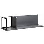 Полка навесная открытая цвета графит Strict Lines  варинант исполнения - 1 | Loft Concept в Кирове