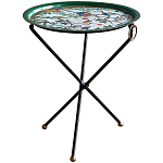 Круглый приставной столик складной Chinoiserie Blooming Garden Side Table варинант исполнения - 1 | Loft Concept в Кирове