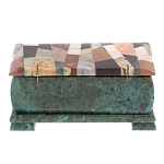 Шкатулка с мозаикой из натуральных камней Stone Casket варинант исполнения - 4 | Loft Concept в Кирове