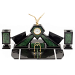 Настольный канцелярский набор из нефрита с декором в виде орла Golden Eagle варинант исполнения - 1 | Loft Concept в Кирове