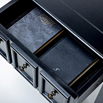 Черная тумба с выдвижным ящиком Monica варинант исполнения - 4 | Loft Concept в Кирове