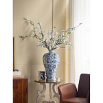 Ваза фарфоровая высокая с синими цветочными мотивами Independence варинант исполнения - 5 | Loft Concept в Кирове