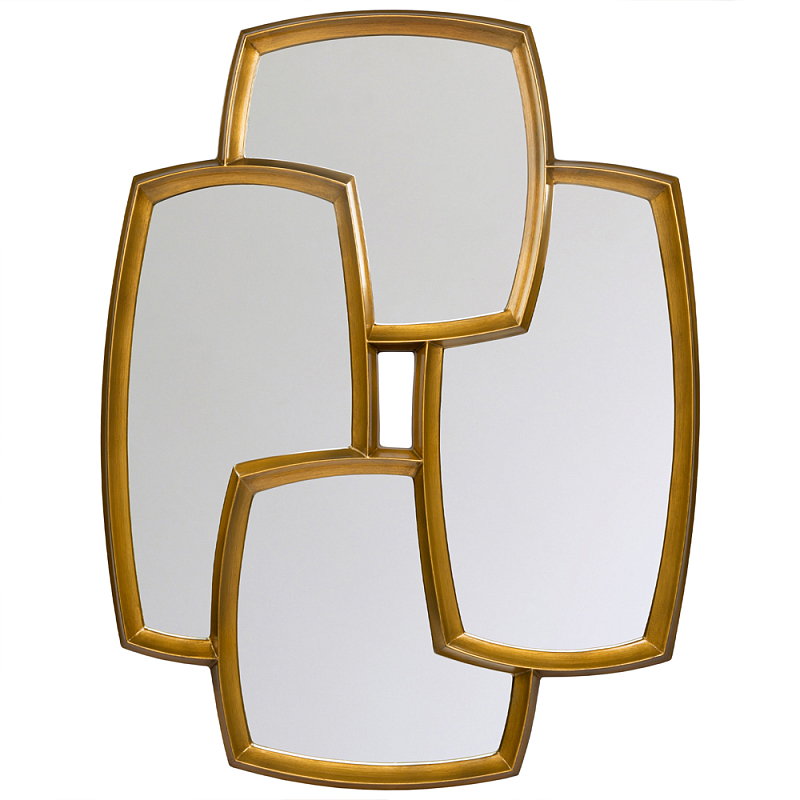 Зеркало из 4-х зеркальных полотен Mirror Decorations Золотой Зеркало из 4-х зеркальных полотен Mirror Decorations Золотой в Кирове | Loft Concept