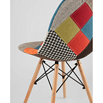 Пластиковый стул на ножках из массива бука Eames Пэчворк варинант исполнения - 3 | Loft Concept в Кирове