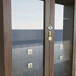 Дизайнерский шкаф витрина Elsa Dreams Walnut с 4-мя ящиками варинант исполнения - 5 | Loft Concept в Кирове