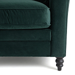 Кресло с обивкой из хлопкового велюра Porter Green Armchair варинант исполнения - 5 | Loft Concept в Кирове