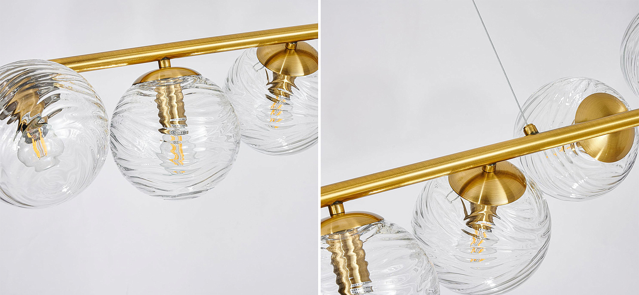 Люстра Perforated Glass Bubbles 8 ламп Люстра Perforated Glass Bubbles 8 ламп - Loft-Concept в Кирове