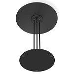 Стол журнальный с круглой столешницей из стекла Gray and Gold Marble варинант исполнения - 6 | Loft Concept в Кирове