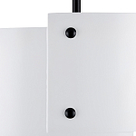 Потолочный светильник круглый светодиодный Semicircular White Panels белый варинант исполнения - 1 | Loft Concept в Кирове