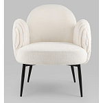 Полукресло Wave Stripes букле белый варинант исполнения - 4 | Loft Concept в Кирове