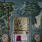 Обои ручная роспись Malmaison Special Colourway on Auguste scenic paper варинант исполнения - 2 | Loft Concept в Кирове