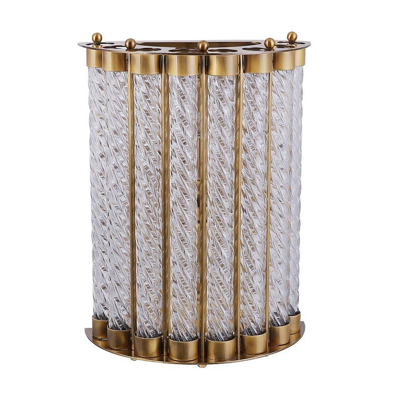 Бра Glass Spirals Sconces Бронза Прозрачное Стекло Бра Glass Spirals Sconces Бронза Прозрачное Стекло в Кирове | Loft Concept