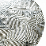 Кофейный столик с рельефной столешницей из металла Aplika Silver варинант исполнения - 2 | Loft Concept в Кирове