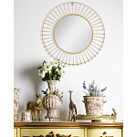 Зеркало круглое настенное в металлической оправе Modern Mirror Space варинант исполнения - 4 | Loft Concept в Кирове