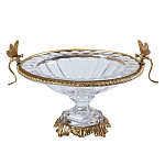 Чаша из прозрачного стекла с рельефным ободком и фигурками стрекоз Eden Garden варинант исполнения - 1 | Loft Concept в Кирове